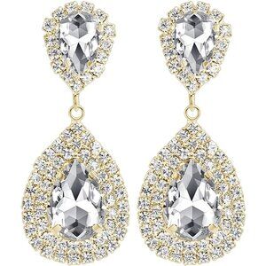 Wedding Non Piercing Rhinestone Star Clip on Earring Cartilage Jewelry Gift